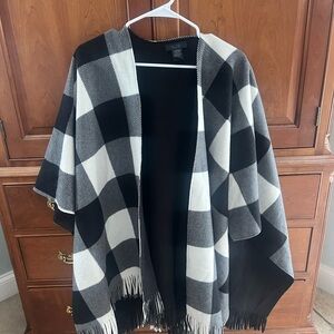 Buffalo Plaid Shawl Wrap
